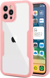 Husa Max Defence pentru Samsung Galaxy A52 5G Bumper Roz Fata Dubla Transparenta Protectie Antisoc Full 360 fata spate margini Fli 