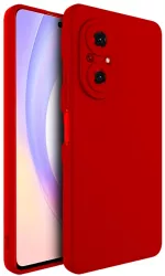 Husa pentru Huawei NOVA 9 SE Flippy Liquid Silicone cu Microfibra pe interior Protectie Antisoc Rosu 
