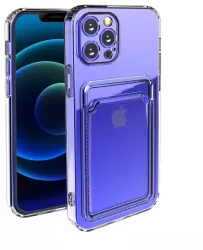 Husa protectie Flippy cu suport card compatibila cu Samsung S20 FE Transparent 