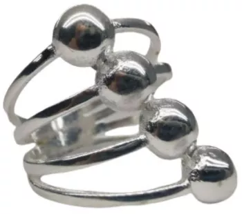 Inel Jolie Silver Argint 925 cu Bile in Diagonala M 54 