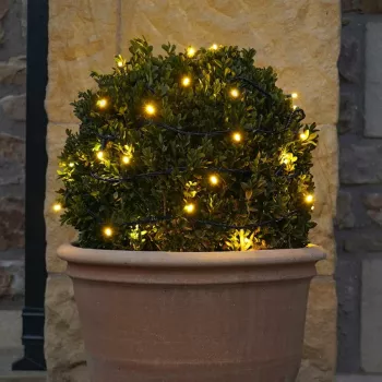 Instalatie de Craciun Liniara Yoto 22 m din care 1 m Prelungitor 220V 300 LED 8 jocuri de lumini Controler Utilizare Interior/Exterior 
