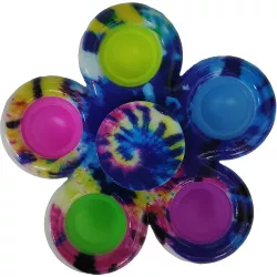 Jucarie antistres simple dimple fidget toy spinner cu 5 buline Multicolor Rainbow 