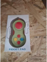 Jucarie interactiva antistres Fidget Pad pentru copii Multicolora Verde + 3 ani Flippy 