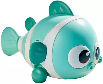 Jucarie mecanica pentru copii Flippy pestisor haios cu cheita distractiv se taraste se misca 11 x 9 x 7.5 cm cm verde 