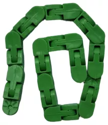 Jucarie Senzoriala Antistres Flippy Fidget Toys Puzzle de Imbinat Tip Sarpe 24 Piese +3 Ani Verde 