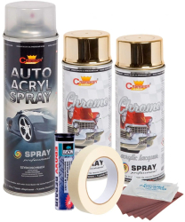 Kit complet reparatie si vopsire jante culoare Auriu Metalic V2 