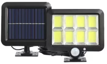 Lampa Solara LED 160 COB Flippy 8 Grile Senzor de Lumina si Miscare Lungime Cablu 4.6 m Lumina Alba 