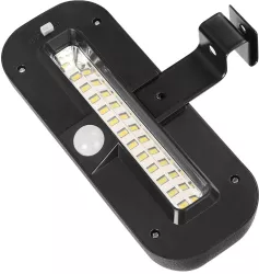 Lampa solara LED dreptunghiulara pentru perete Flippy 18 x 7 cm senzor miscare 6V ABS 2200mAh rezistent la apa culoare alb rece supo 