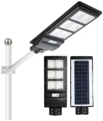 Lampa solara stradala Flippy cu telecomanda senzor de miscare si lumina suport prindere 135 LED-uri IP65 ABS 8AH 100W temperatura c 
