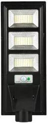 Lampa solara stradala Flippy cu telecomanda senzor de miscare si lumina suport prindere 144 LED-uri IP65 ABS 8AH 150W temperatura c 