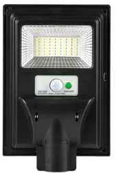 Lampa solara stradala Flippy cu telecomanda senzor de miscare si lumina suport prindere 48 LED-uri IP65 ABS 5AH 50W temperatura cul 
