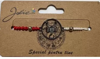 Martisor bratara zodiac Jolie 5x9 cm Scorpion 