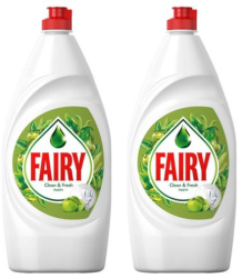 Pachet Promo 2 x Detergent de vase Fairy Apple 2 x 800 ml