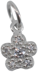 Pandantiv din Argint 925 Jolie Silver Model Floare Cu Pietre 0.9 g 1 x 1 cm Alb 