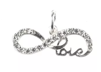 Pandantiv Infinite Love Argint 925 1 cm x 2 cm 
