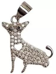 Pandantiv Jolie Silver Argint 925 Model Catel cu Inima 1.5 G 1.8 x 1.7 Cm 