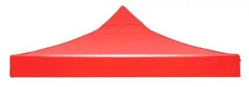 Prelata copertina pentru acoperis cort tip pavilion Flippy 3 x 3 m impermeabila invelis din material textil oxfort 700D cauciucat Rosu 