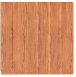 Set 10 Placi Tapet 3D Flippy 70 x 70 cm Grosime 3 mm din Rasina Tip Placi de Lemn Suprafata Acoperita 4.9 mp Maro Roscat 