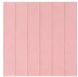 Set 10 Placi Tapet 3D Flippy 70 x 70 cm Grosime 3 mm din Rasina Tip Placi de Lemn Suprafata Acoperita 4.9 mp Roz Pudrat 