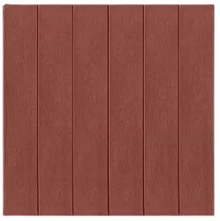 Set 10 Placi Tapet 3D Flippy 70 x 70 cm Grosime 3 mm din Rasina Tip Placi de Lemn Suprafata Acoperita 4.9 mp Caramiziu 