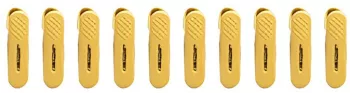 Set 20 de Cleme pentru Haine Flippy de Prindere pentru Pantaloni Atasabile la Umerase 1.6x2.3x6.35 cm Galben 