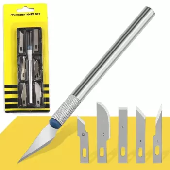 Set 6 buc. cutter + diverse lame de schimb pentru folie autocolant AVX-AG607A
