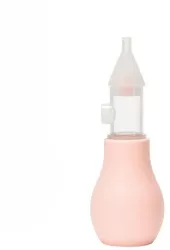 Set Aspirator Nazal pentru Copii Flippy Manual Anti-Reflux cu Pompita Usor de Curatat Varf din Silicon 11.2x4cm Roz 