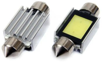 Set becuri auto cu LED CANBUS sofit compatibil C5W 3xCOB 39mm Alb 12V- destinat competitiilor auto sau off-road 