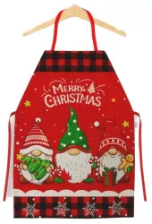 Sort de Bucatarie Decorativ Flippy Tema Craciun 50 x 70 cm Model 3 Elfi din Poliester Rosu 