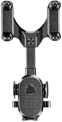Suport Telefon Auto Flippy Pentru Oglinda Retrovizoare din ABS Reglabil 360° Negru 