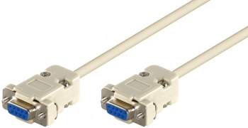 Cablu serial RS232 D-SUB 9p mama - D-SUB 9p mama 2m Goobay 