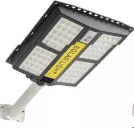 Lampa solara stradala Flippy cu telecomanda senzor de miscare si lumina suport prindere 280 LED-uri IP65 ABS 12AH 500W temperatura 