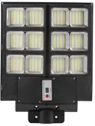 Lampa solara stradala Flippy cu telecomanda senzor de miscare si lumina suport prindere 480 LED-uri IP65 ABS 15AH 300W temperatura 
