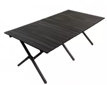 Masa camping Aluminiu Pliabila Flippy 120x60x43cm Negru 