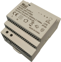 Sursa in comutatie AC-DC pe sina DIN 85W 12V 7.1A Well 