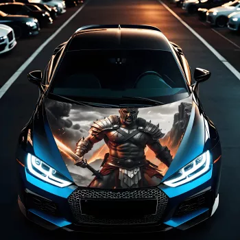 Folie Capota Auto Hood Art rezistenta la exterior marime S 150 x 110cm - Cod AVX-CAPOTA-007S 