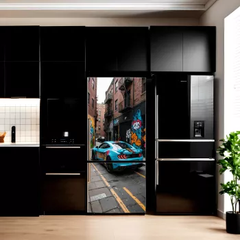 Folie imprimata color pentru decor Frigider dimensiune 200 x 90cm model AVX-FR02 