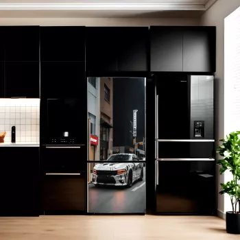 Folie imprimata color pentru decor Frigider dimensiune 200 x 90cm model AVX-FR04 