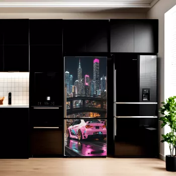 Folie imprimata color pentru decor Frigider dimensiune 200 x 90cm model AVX-FR05 