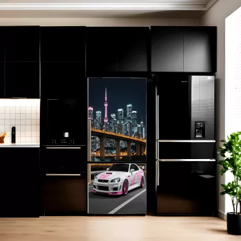 Folie imprimata color pentru decor Frigider dimensiune 200 x 90cm model AVX-FR06 