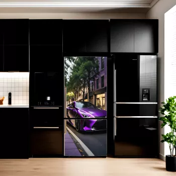 Folie imprimata color pentru decor Frigider dimensiune 200 x 90cm model AVX-FR07 