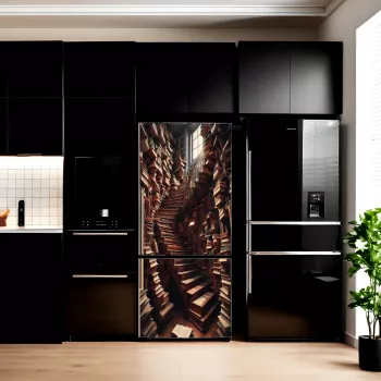Folie imprimata color pentru decor Frigider dimensiune 200 x 90cm model AVX-FR10 
