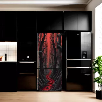 Folie imprimata color pentru decor Frigider dimensiune 200 x 90cm model AVX-FR12 