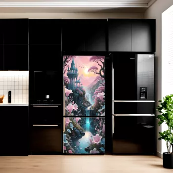 Folie imprimata color pentru decor Frigider dimensiune 200 x 90cm model AVX-FR13 