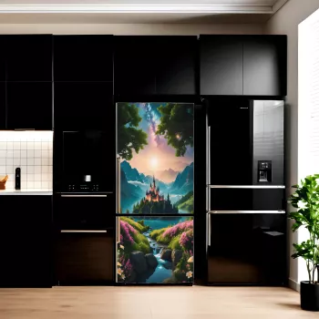 Folie imprimata color pentru decor Frigider dimensiune 200 x 90cm model AVX-FR15 