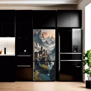 Folie imprimata color pentru decor Frigider dimensiune 200 x 90cm model AVX-FR16 