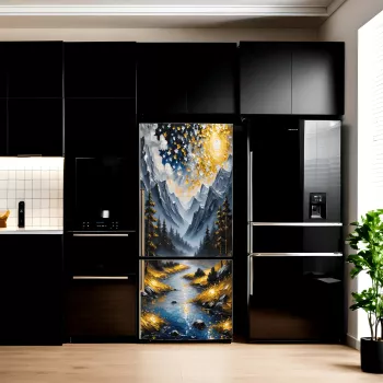 Folie imprimata color pentru decor Frigider dimensiune 200 x 90cm model AVX-FR18 