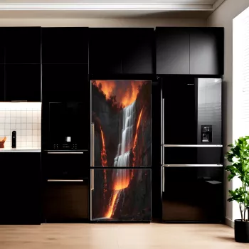 Folie imprimata color pentru decor Frigider dimensiune 200 x 90cm model AVX-FR19