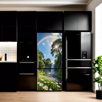 Folie imprimata color pentru decor Frigider dimensiune 200 x 90cm model AVX-FR20 
