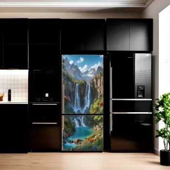 Folie imprimata color pentru decor Frigider dimensiune 200 x 90cm model AVX-FR27 